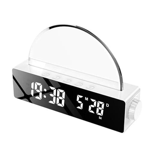 Lampe de Lever de Soleil, RéVeil, LumièRe de RéVeil, Simulateur D'Aube, Lampe Solaire de Chevet, LumièRes Changeantes de Couleur pour Chambre à Coucher, Blanc
