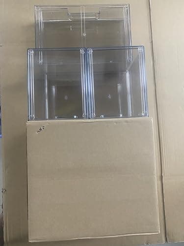 Grands tiroirs de rangement empilables en plastique transparent avec tiroir coulissant sous l'évier, garde-manger, salle de bain, cuisine et bureau.