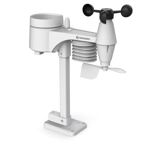 BRESSER Comfort Station Météo 5 En 1 Avec Ã‰cran Couleur Blanc