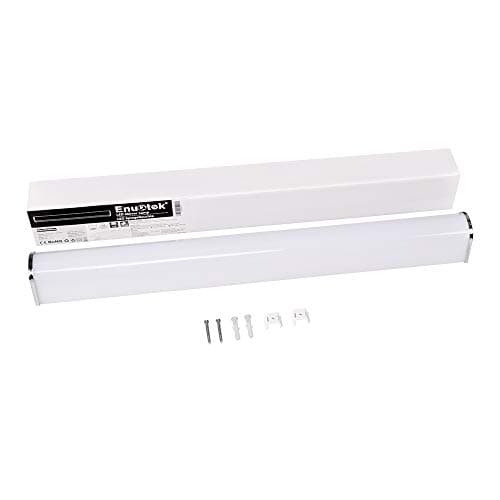 ENUOTEK Lampe de Meuble Applique Murale Miroir de Salle de Bain LED 15W avec Interrupteur IP44 Etanche 230V Haute Luminosité 1400Lm Blanc Neutre Éclairage 4000K Pas Dimmable