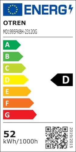 OTREN Plafonnier LED Dimmable, 65CM Luminaire Plafonnier avec Télécommande, 52W Moderne Lampe de Plafond pour Salon, Chambre, Cuisine, Salle à manger, 65x42x8cm