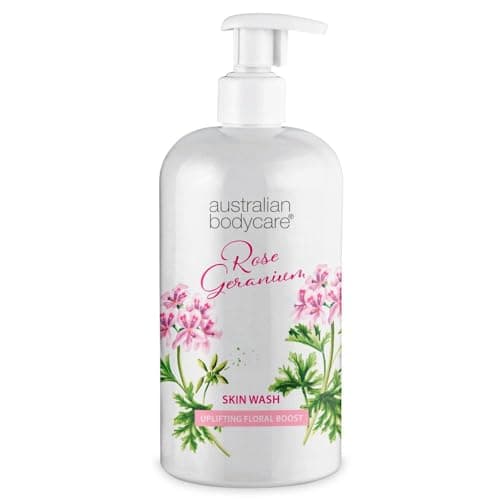 Nettoyant pour la peau professionnel 500 ml | Gel douche à l'huile de tea tree et à la rose | Gel douche pour le corps | A un effet adoucissant | Idéal pour les peaux impures et les boutons