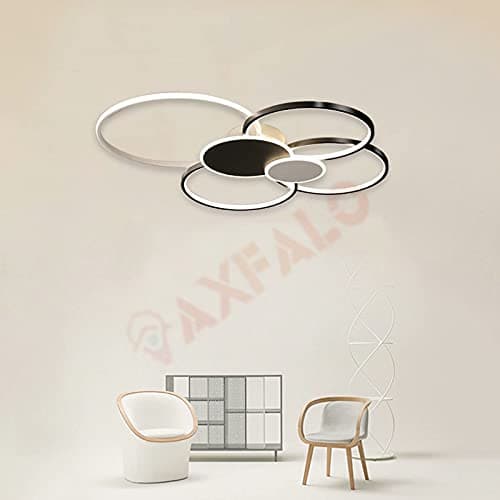 Plafonnier LED à intensité variable 71W avec télécommande, 2700K - 6500K Lampe de forme ronde moderne pour salon, chambre, cuisine