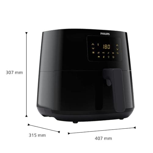 Philips Air Fryer Série 3000 6.2L, air fryer 14 en 1, Technologie Rapid Air, jusqu'à 90% de matières grasses en moins, Digital, App HomeID (HD9270/90)