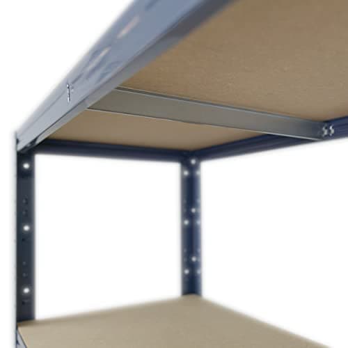 shelfplaza® 180x60x30cm Home Étagère Charge Lourde Bleu/Etagere Metallique 5 Niveaux / 175kg capacité Charge/Etagere en Metal, étagères de Rangement & Etagere Rangement Garage Acier