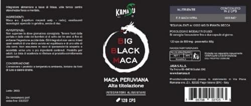 KamasùTM Supplément Maca Titrage très élevé de Noire Péruvienne Forte, 10000mg Puissance et Vigueur, Extrait de Racine de Maca Noire Andine Equilibre Hormonal et Bien-être