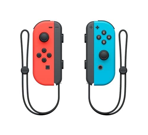 Nintendo Switch Paire de manettes Joy-Con - droite bleu néon/gauche rouge néon [video game]