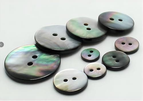 HXJDAM Lot de 20 boutons en nacre naturelle - 2 trous - 15 mm - Pour chemises, vestes, costumes, manteaux