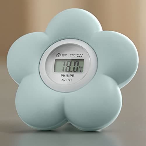 Philips Avent Thermomètre numérique de bain pour bébé, étanche et mesure précise de la température (Modèle SCH480/00)