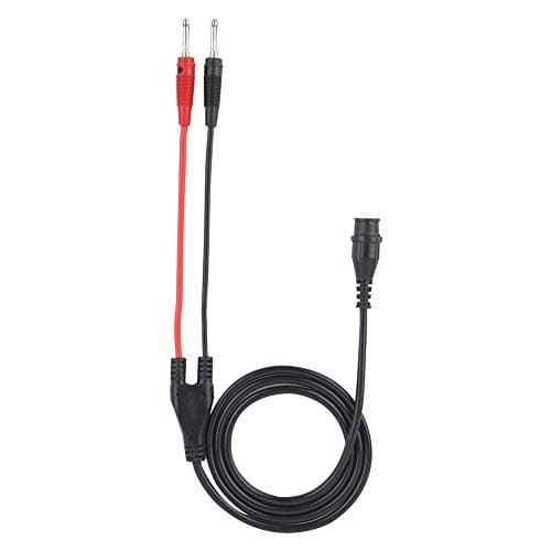 Akozon Câble mâle BNC mâle Fiche mâle à fiche banane Câble coaxial Oscilloscope Cordon de test 120 cm P1203 avec cercles de protection en silicone