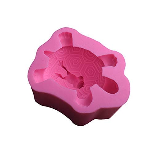 Egurs Moule en silicone en forme de tortue 3D pour fondant, muffin, chocolat, bonbons, savon, décoration
