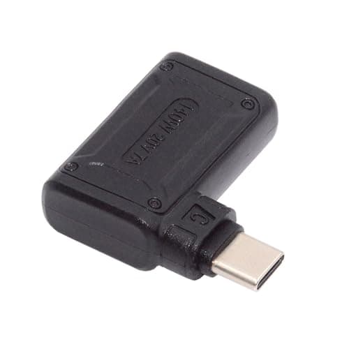 NFHK Adaptateur de charge 90 degrés coudé 140 W 100 W DC 4,5 x 3,0 mm pour téléphone portable