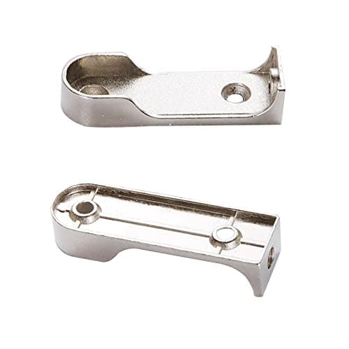 Niaciswe Supports de Tringle Ovale 8 Pièces Support Tringle Penderie Support Penderie Support Penderie D'armoire Penderie Supports Fixation Upports Ovales en Métal pour Support Barre Penderie