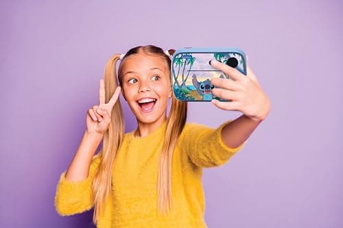 Lexibook, Disney Stitch, Appareil Photo StarCAM Print avec imprimante instantanée, Fonctions Photo et vidéo, Carte Micro-SD 32Go et kit de Personnalisation des Photos Inclus, DJ150D