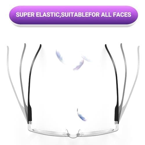 TERAISE 4PCS lunettes de lecture anti-lumière bleue, légères et confortables pour lunettes de lecture homme et femme, robustes lunette de lecture ordinateur, étui à lunettes inclus(1.75X)
