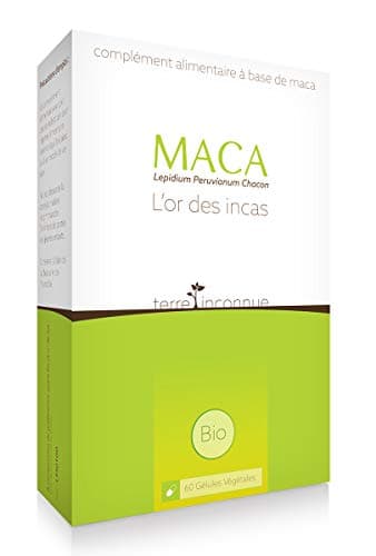 Maca bio du Pérou - Terre Inconnue® - 60 gélules végétales de 600mg - pure Lepidium Peruvianum Chacon de Junin au Pérou