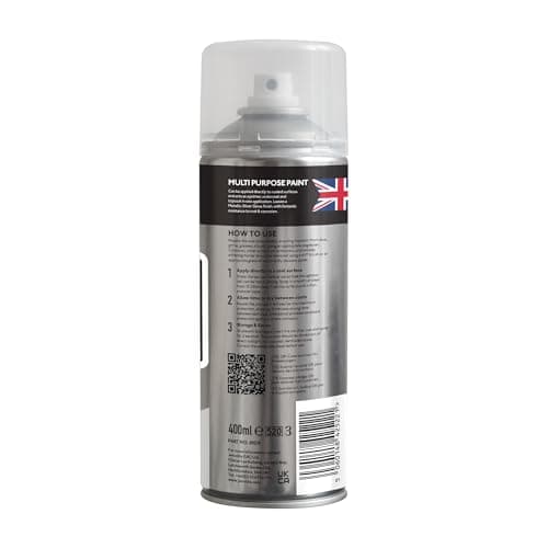 JENOLITE Directorust Peinture aérosol brillante métallique | Argenté | 3 x 400 ml | Peinture aérosol dorée multi-surfaces pour métal, bois, plastique | Apprêt tout-en-un, sous-couche et couche de