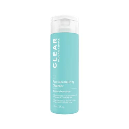 Paula's Choice CLEAR Gel Nettoyant Visage - Nettoie les Pores, Élimine les Excès de Sébum & les Points Noirs - avec Acide Salicylique - Tous Types de Peaux - 177 ml