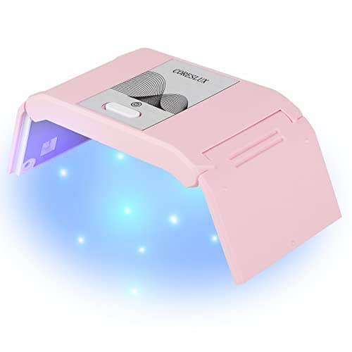CORESLUX Mini Lampe UV Séchoir à Ongle Portable, 36 W Sèche-ongles Pliable avec Minuteur 60s/120s, Lampe UV Ongles Gel Shellac, Néon, Lampe UV Ongles Pour Tous les Gels (Rose)