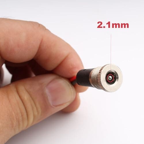 RUNCCI-YUN Lot de 5 Connecteur DC 5,5 x 2,1mm Connecteur Alimentation À Souder, DC d'alimentation Connecteur, Connecteur Plug DC 12v 10A, Panneau Monture Connecteur(avec Ligne 15cm)