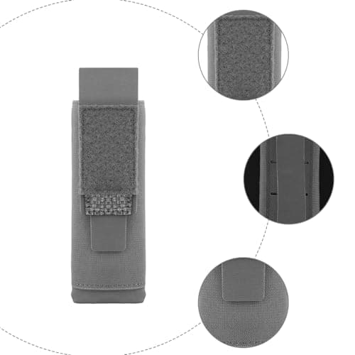 MiOYOOW Pochette Lampe de Poche Molle, étui Tactique Lampe Torche étanche, Support Petit Torche pour Ceinture, pour Activités en Plein Air