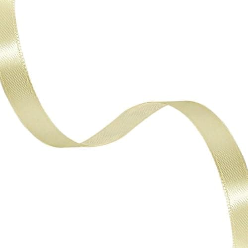 Ruban de satin doré de 15 mm de large, 22 m de long, pour emballage cadeau, bricolage, artisanat, bouquets, projets de couture, fabrication de nœuds, décorations d'anniversaire et de mariage