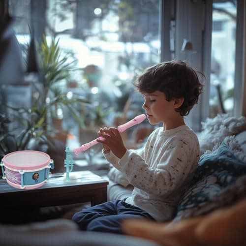 Lexibook, Gabby et la Maison Magique, Set de 7 instruments de musique (Tambour, Maracas, Castagnette, Harmonica, Flûte, Trompette, Tambourin), Jouet Musical, Pratique à transporter, Rose/bleu, K360GDH