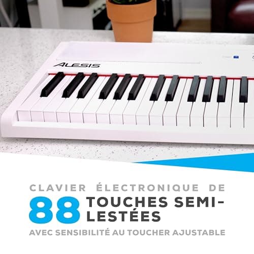 ALESIS RECITAL piano numérique 88 touches semi-lestées avec enceinte intégrées et cours gratuits