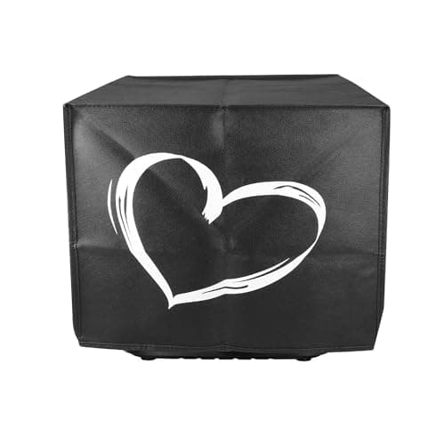 kwmobile Housse compatible avec Cosori Air Fryer 5.5L XXL housse - Housse de protection intégrale pour friteuse à chaud friteuse sans huile - blanc-noir