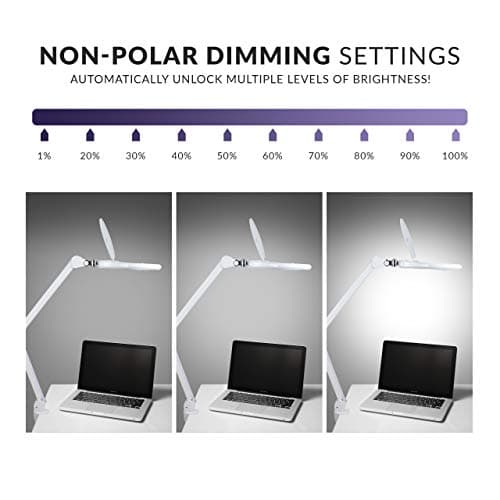 Neatfi Elite HD XL Super LED avec Pince Prise européenne, 6500K, Compatible avec Les Yeux (Blanc, 15 CM)