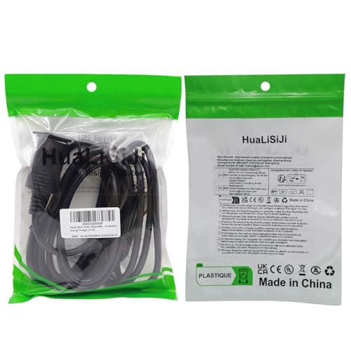 HuaLiSiJi Rallonge Câble Allume Cigare 12V 24V Rallonge Allume Cigare 16AWG 2x1.0mm2 Cordon Allume Cigare 15A pour Tachygraphe, GPS, Chien électronique (3 m)