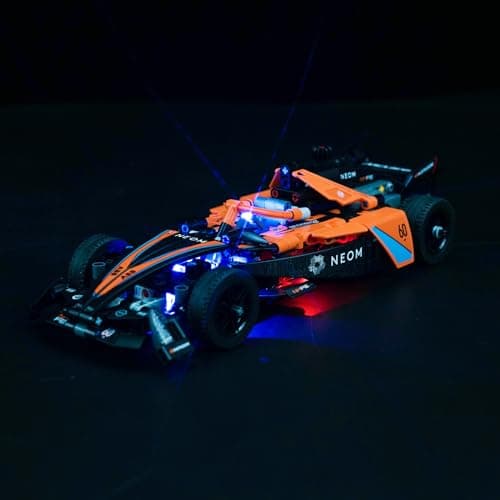 Kit d'éclairage à LED pour Lego Technic NEOM McLaren Formula E Race Car (Pas de Lego), kit d'éclairage décoratif pour Lego 42169 NEOM McLaren Formula E Race Car Jouet créatif