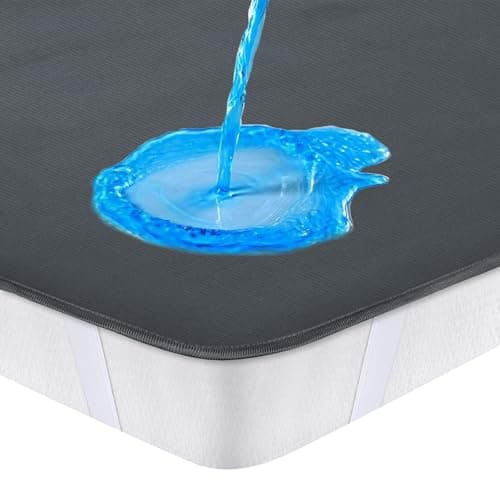 Protège Matelas 140x200 cm imperméable, Protège-Matelas Gris pour Incontinence Lavable,Premium Respirant Housse Matelas, surmatelas imperméable pour Enfant-surmatelas imperméable - Gris