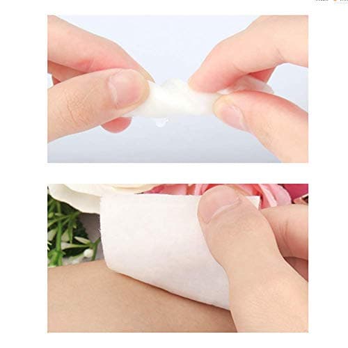 Lot de 1200 cotons jetables en coton pour démaquiller le visage, les yeux, les lèvres, les ongles, le visage