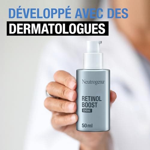 Neutrogena | Crème Anti-Âge Retinol Boost (flacon-pompe de 50 ml) – Soin du visage pour combattre les signes visibles de l'âge – Crème pour le visage enrichie en rétinol
