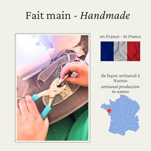 Fait main en France: Lot de 5 Protège-slips Lavable - 100% Coton (S)