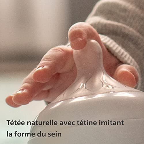 Philips Avent Biberon à Réponse Naturelle de 330 ml, sans BPA pour les bébés de 3 mois et + (modèle SCY906/01)