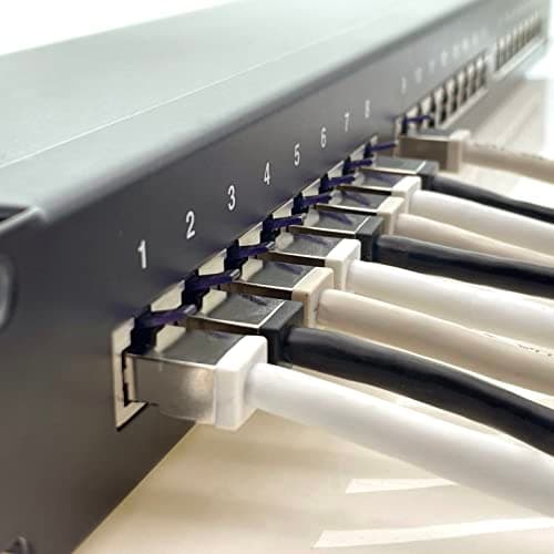 1aTTack.de - 0,25 m - Câble réseau CAT6a Superflex Ethernet Gigabit LAN RJ45 CAT6 A câble patch 10000 Mbit s SFTP PIMF 500 MHz compatible avec CAT6 CAT5 - noir - 10 pièces