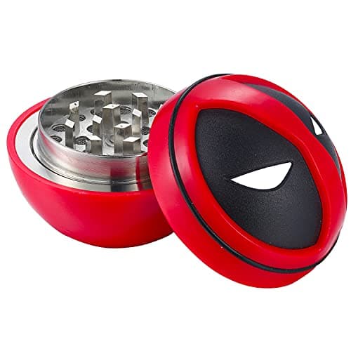 Ball Grinder Moulin à épices, Spespo Herb Moulin Broyeur Avec Pollen Catcher 2", Alliage de zinc durable, pour Herbes, Pollen, Fleurs, Emballage coffret cadeau noir