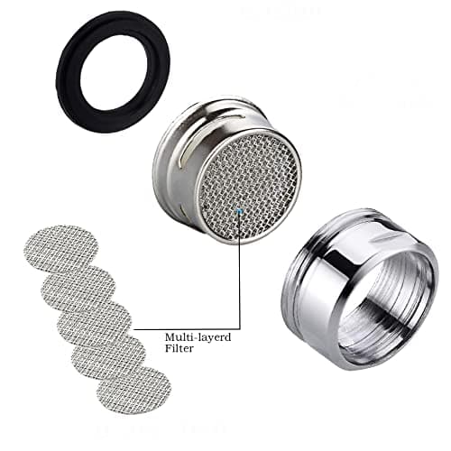 Mousseur Robinet M20, 3 Pièces Aerateur Robinet Economie D'eau Avec Filtre en Acier Inoxydable, Aérateur de Filtre a Eau Robinet(20mm Filetage mâle)