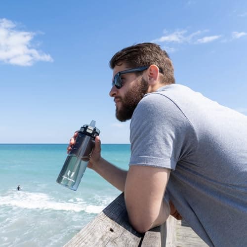 Super Sparrow Gourde Enfant - 500ml - TouchSip Bouteille d'eau avec Paille - Tritan Sans BPA - Idéale pour le Sport, l’École et les Activités en Plein Air
