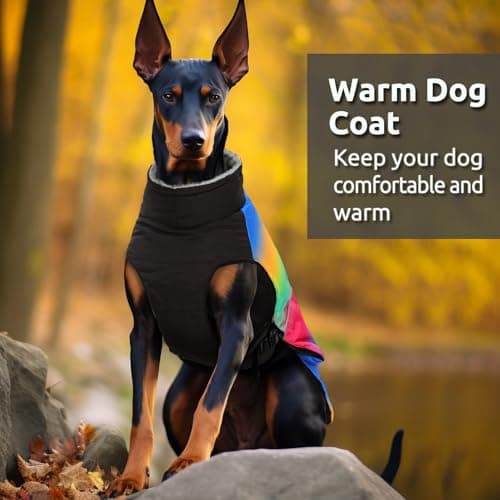CITÉTOILE Manteau pour Petit Chien,Manteau pour Chien Hiver,Manteau pour Chien Coupe-vent avec Fermeture Réglable, Veste pour Chien avec Poches Pouvant,Manteau Chien avec Harnais pour Chihuahua,Teckel