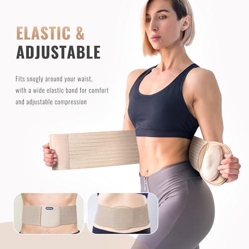Hernie ombilicale | hernie abdominale pour hommes et femmes | attache de hernie ombilicale de type nombril avec 1 coussin de compression de hernie | ventrale, ceinture de soutien postopératoire