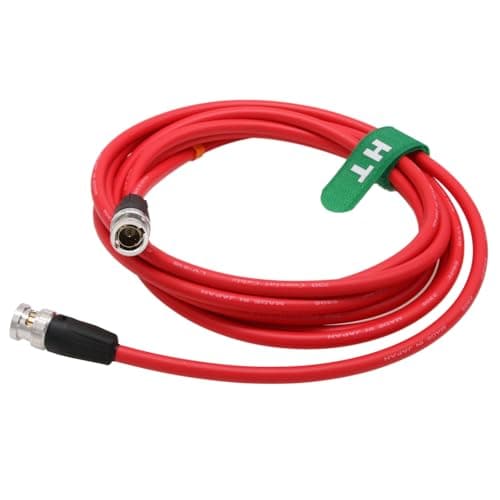 HangTon HT 12G 4K original SDI câble vidéo coaxial BNC à BNC canare LV - 61s 75 ohms pour moniteur d'appareil photo Flex Shield 3M rouge