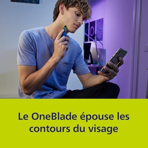 Philips Genuine OneBlade - lame de rechange anti-frottement, pour rasoir/tondeuse électrique OneBlade, 1 unité, modèle QP215/50