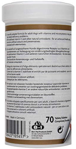 8in1 Dog Adult Multi Vitamin 70 Tablets