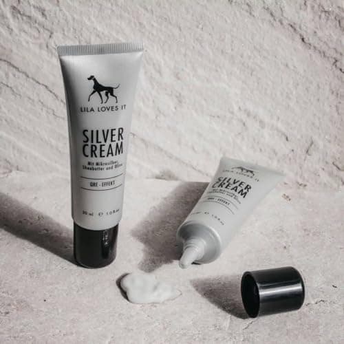 Lila Loves IT Creme d'argent pour Chiens - Soins aigus à l'aloe Vera, au Beurre de karité et au microargent, apaise et soigne intensivement la Peau irritée des Chiens, CRÈME D’Argent, 30 ML