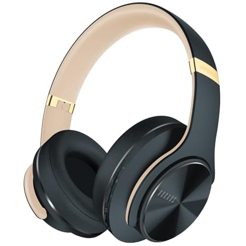 DOQAUS Casque Bluetooth sans Fil, Casque 90 Heure de Lecture, Casque Bluetooth 3 EQ Modes, Casque Audio avec Microphone Intégré, Casque sans Fil pour Cours en Ligne/téléphone/tablettes/pc