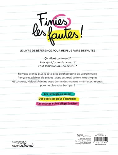 Finies les fautes: Les 101 règles de français que vous n'oublierez plus jamais