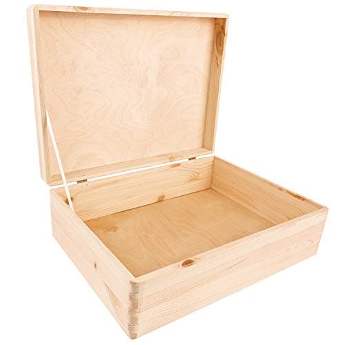 Creative Deco Personnalisé Première Communion Confirmation Cadeau Boite | Boîte à Souvenirs en Bois pour Garçon et Fille | Personnalisés - Calice et Prière du Chapelet | Personnalisable Idée Coffret